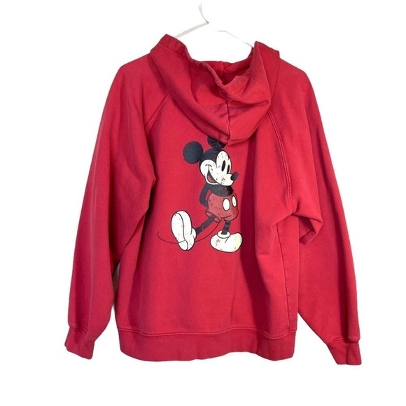 Vintage 90’s Retro Disney Store Mickey Mouse Zip Hooded Sweatshirt Size Small - Picture 8 of 17